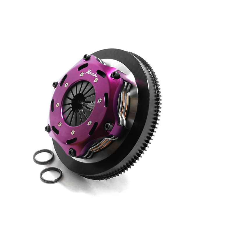 Xtreme Performance - 184mm Rigid Ceramic Twin Plate Clutch Kit Incl Flywheel 1220Nm