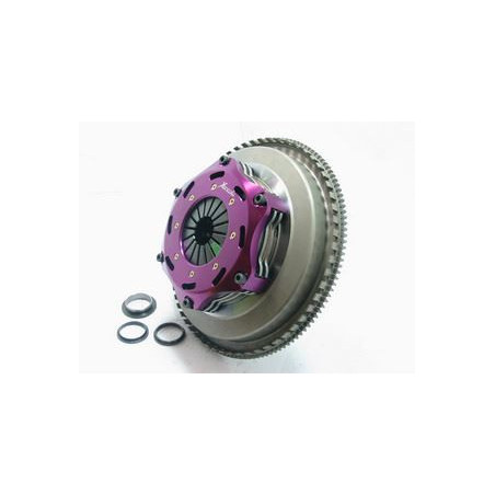 Xtreme Performance - 184mm Rigid Ceramic Twin Plate Clutch Kit Incl Flywheel 1220Nm