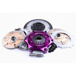 Xtreme Performance - 184mm Rigid Ceramic Twin Plate Clutch Kit Incl Flywheel 1220Nm