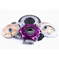 Xtreme Performance - 184mm Rigid Ceramic Twin Plate Clutch Kit Incl Flywheel 1220Nm