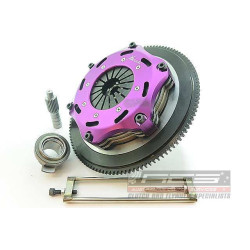 Xtreme Performance - 184mm Rigid Ceramic Twin Plate Clutch Kit Incl Flywheel 1220Nm