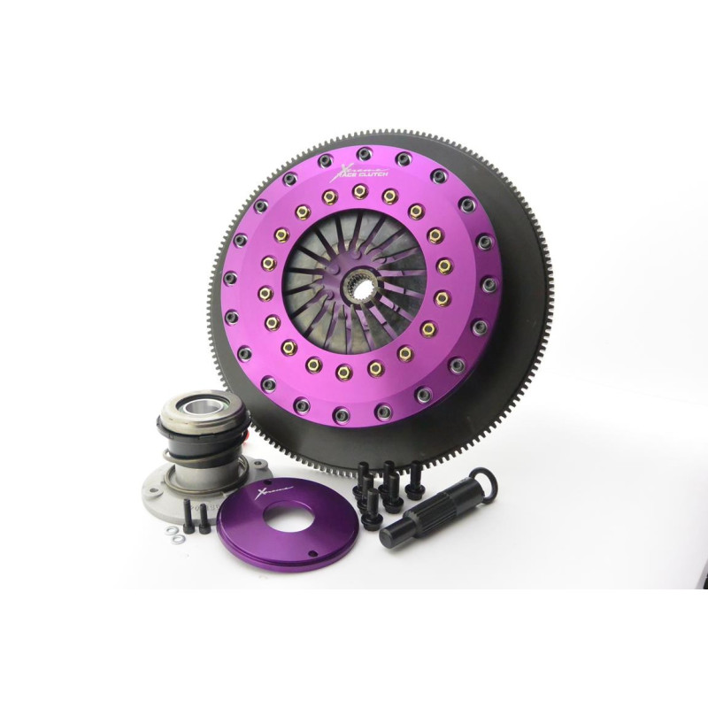 Xtreme Performance - 230mm Rigid Ceramic Twin Plate Clutch Kit Incl Flywheel & CSC 1800Nm