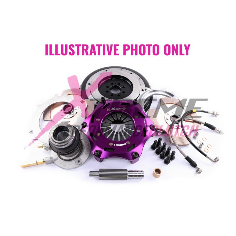 Xtreme Performance - 184mm Rigid Ceramic Twin Plate Clutch Kit Incl Flywheel & CSC 1220Nm