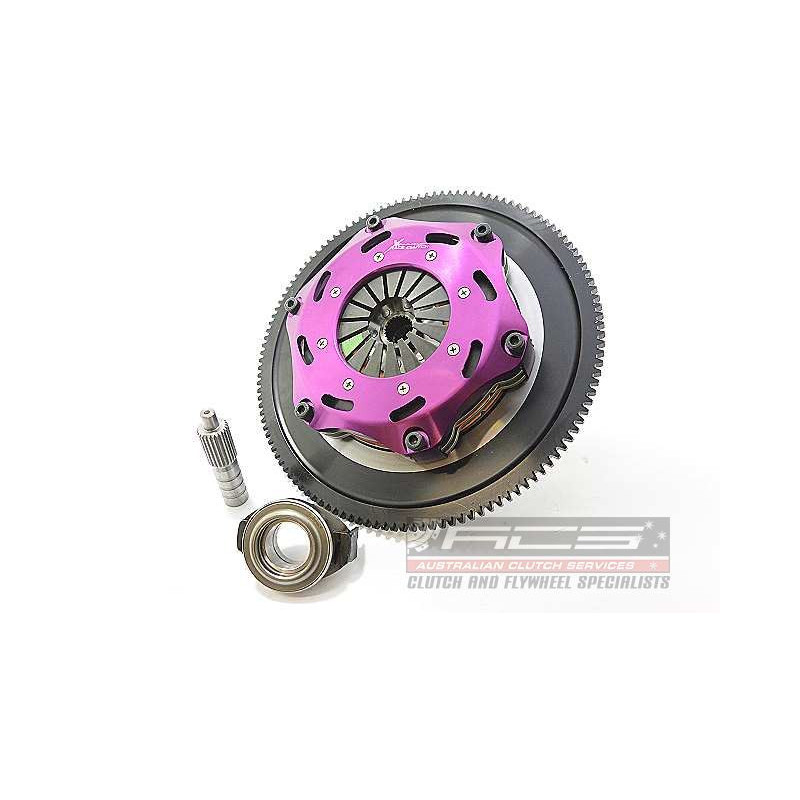 Xtreme Performance - 184mm Rigid Ceramic Twin Plate Clutch Kit Incl Flywheel 1220Nm