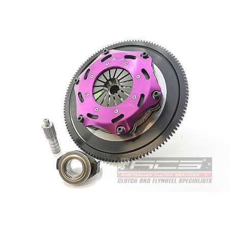 Xtreme Performance - 184mm Rigid Ceramic Twin Plate Clutch Kit Incl Flywheel 1220Nm