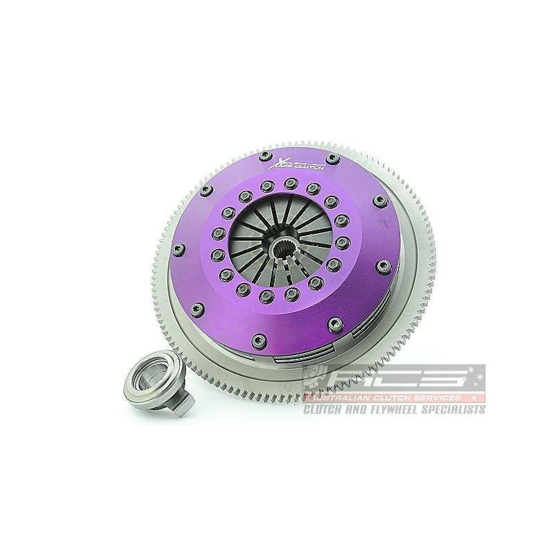 Xtreme Performance - 200mm Rigid Ceramic Twin Plate Clutch Kit Incl Flywheel 1200Nm