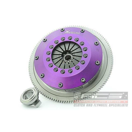 Xtreme Performance - 200mm Rigid Ceramic Twin Plate Clutch Kit Incl Flywheel 1200Nm