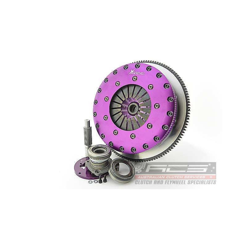 Xtreme Performance - 230mm Rigid Ceramic Twin Plate Clutch Kit Incl Flywheel & CSC 1800Nm