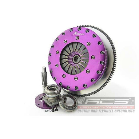 Xtreme Performance - 230mm Rigid Ceramic Twin Plate Clutch Kit Incl Flywheel & CSC 1800Nm