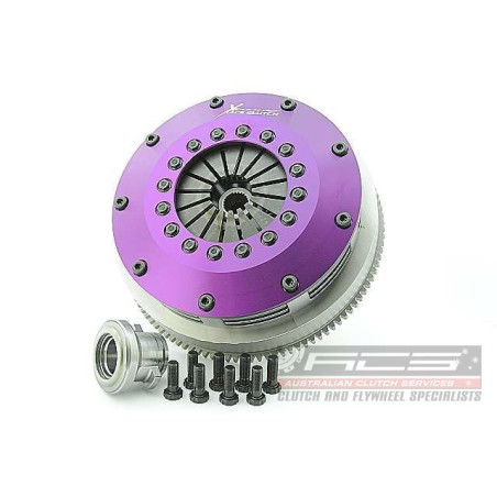 Xtreme Performance - 200mm Sprung Ceramic Twin Plate Clutch Kit Incl Flywheel 1200Nm