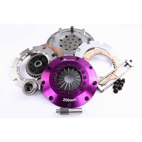 Xtreme Performance - 200mm Sprung Ceramic Twin Plate Clutch Kit Incl Flywheel 1200Nm