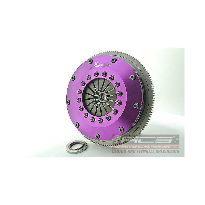 Xtreme Performance - 200mm Rigid Ceramic Twin Plate Clutch Kit Incl Flywheel 1200Nm