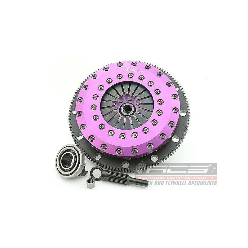 Xtreme Performance - 230mm Rigid Ceramic Twin Plate Clutch Kit Incl Flywheel 1800Nm