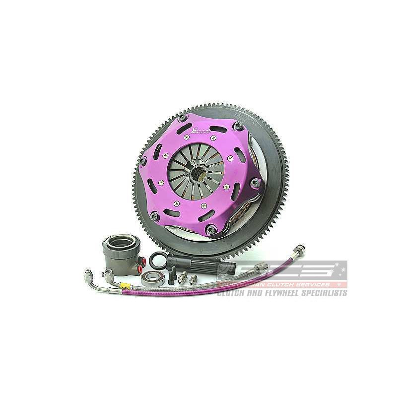 Xtreme Performance - 184mm Rigid Ceramic Twin Plate Clutch Kit Incl Flywheel & CSC 1220Nm
