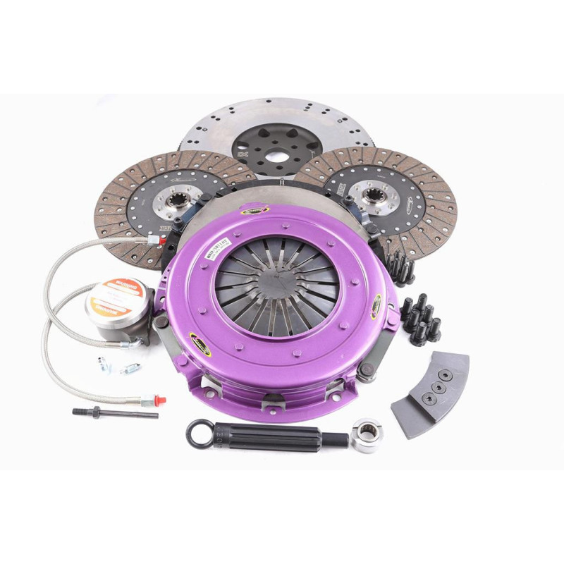 Xtreme Performance - 270mm Organic Twin Plate Clutch Kit Incl Flywheel & CSC 1300Nm
