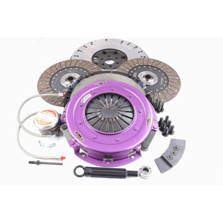 Xtreme Performance - 270mm Organic Twin Plate Clutch Kit Incl Flywheel & CSC 1300Nm
