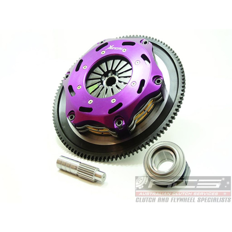 Xtreme Performance - 184mm Sprung Ceramic Twin Plate Clutch Kit Incl Flywheel 1220Nm