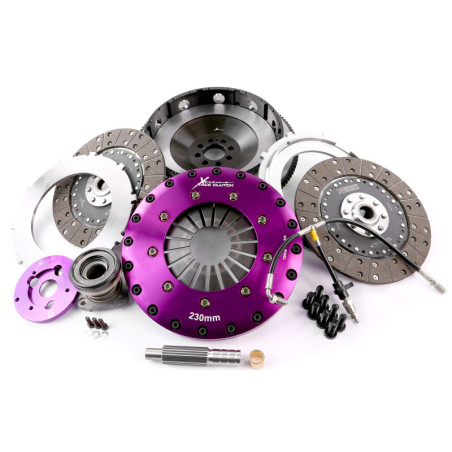 Xtreme Performance - 230mm Organic Twin Plate Clutch Kit Incl Flywheel & CSC 1200Nm
