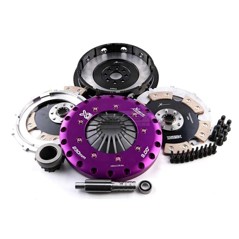Xtreme Performance - 230mm Rigid Ceramic Twin Plate Clutch Kit Incl Flywheel 1800Nm