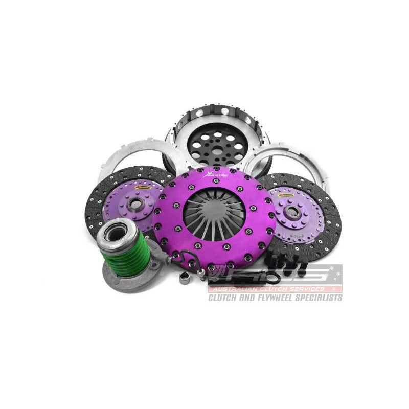 Xtreme Performance - 230mm Organic Twin Plate Clutch Kit Incl Flywheel & CSC 1200Nm