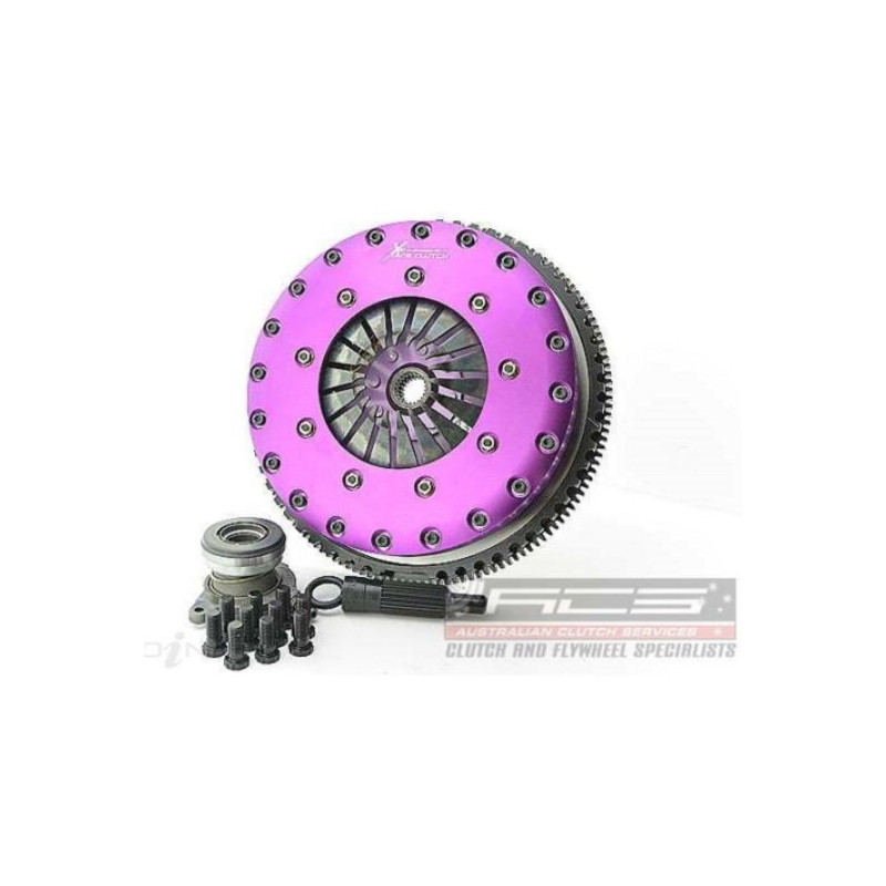 Xtreme Performance - 230mm Rigid Ceramic Twin Plate Clutch Kit Incl Flywheel & CSC 1800Nm