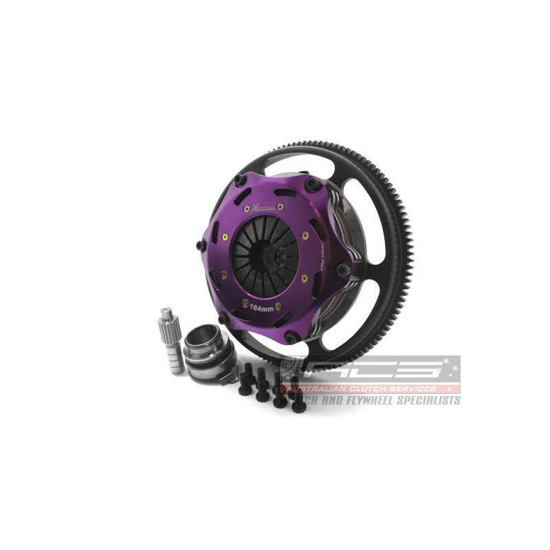 Xtreme Performance - 184mm Sprung Ceramic Twin Plate Clutch Kit Incl Flywheel 1220Nm