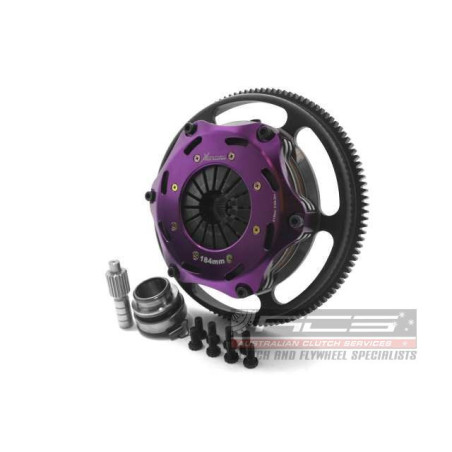 Xtreme Performance - 184mm Sprung Ceramic Twin Plate Clutch Kit Incl Flywheel 1220Nm