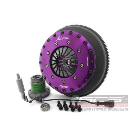 Xtreme Performance - 230mm Rigid Ceramic Twin Plate Clutch Kit Incl Flywheel & CSC 1800Nm