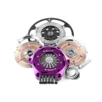 Xtreme Performance - 184mm Rigid Ceramic Twin Plate Clutch Kit Incl Flywheel 1220Nm