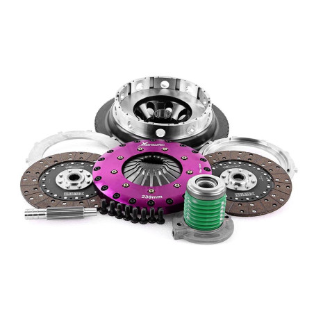Xtreme Performance - 230mm Organic Twin Plate Clutch Kit Incl Flywheel & CSC 1200Nm