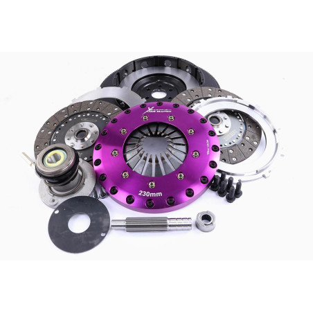 Xtreme Performance - 230mm Organic Twin Plate Clutch Kit Incl Flywheel & CSC 1200Nm