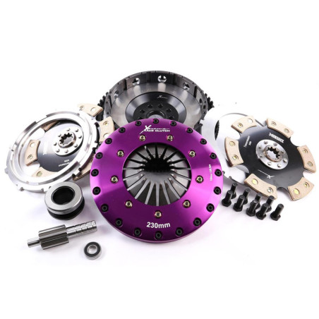 Xtreme Performance - 230mm Rigid Ceramic Twin Plate Clutch Kit Incl Flywheel 1800Nm