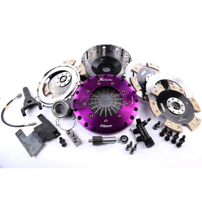 Xtreme Motorsport - 230mm Rigid Ceramic Triple Plate Clutch Kit Incl Flywheel