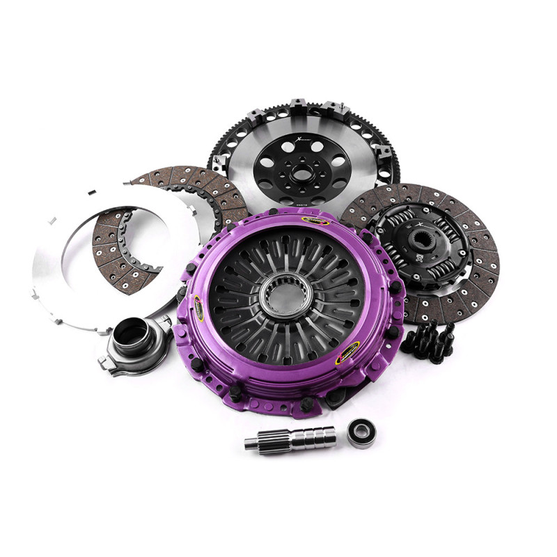 Xtreme Performance - 230mm Sprung hub Organic Twin Plate Clutch Kit Incl Flywheel 1000Nm