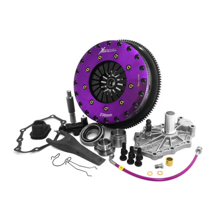 Xtreme Performance - 230mm Sprung hub Organic Twin Plate Clutch Kit Incl Flywheel 1000Nm