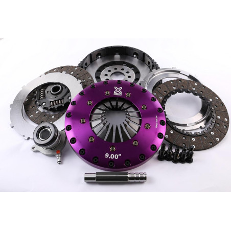 Xtreme Performance - 230mm Sprung hub Organic Twin Plate Clutch Kit Incl Flywheel & CSC 1000Nm