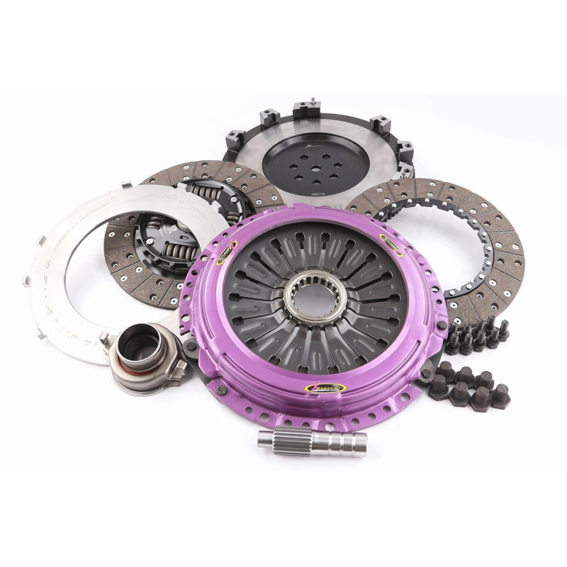 Xtreme Performance - 230mm Sprung hub Organic Twin Plate Clutch Kit Incl Flywheel 1000Nm