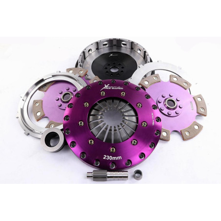 Xtreme Performance - 230mm Rigid Ceramic Twin Plate Clutch Kit Incl Flywheel 1800Nm