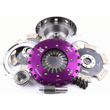 Xtreme Performance - 230mm Rigid Ceramic Twin Plate Clutch Kit Incl Flywheel 1800Nm