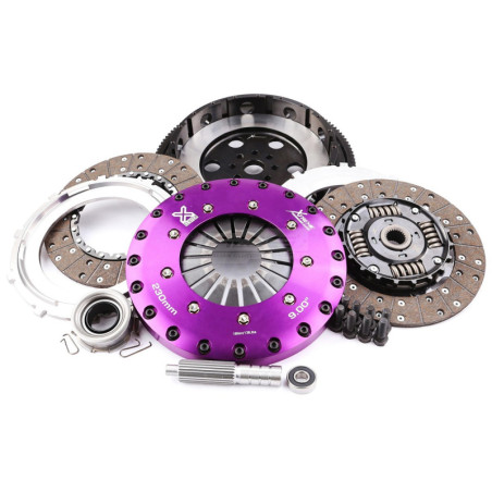 Xtreme Performance - 230mm Sprung hub Organic Twin Plate Clutch Kit Incl Flywheel 1000Nm