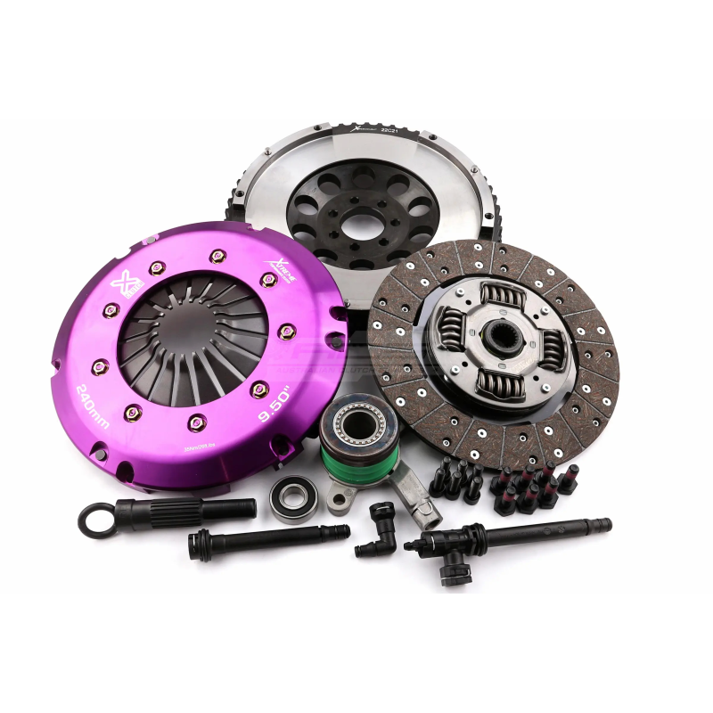 Clutch Kit - Xtreme Performance Heavy Duty Organic Incl Flywheel & CSC 600Nm 1280kg Conversion kit Dual-mass to solid flywheel