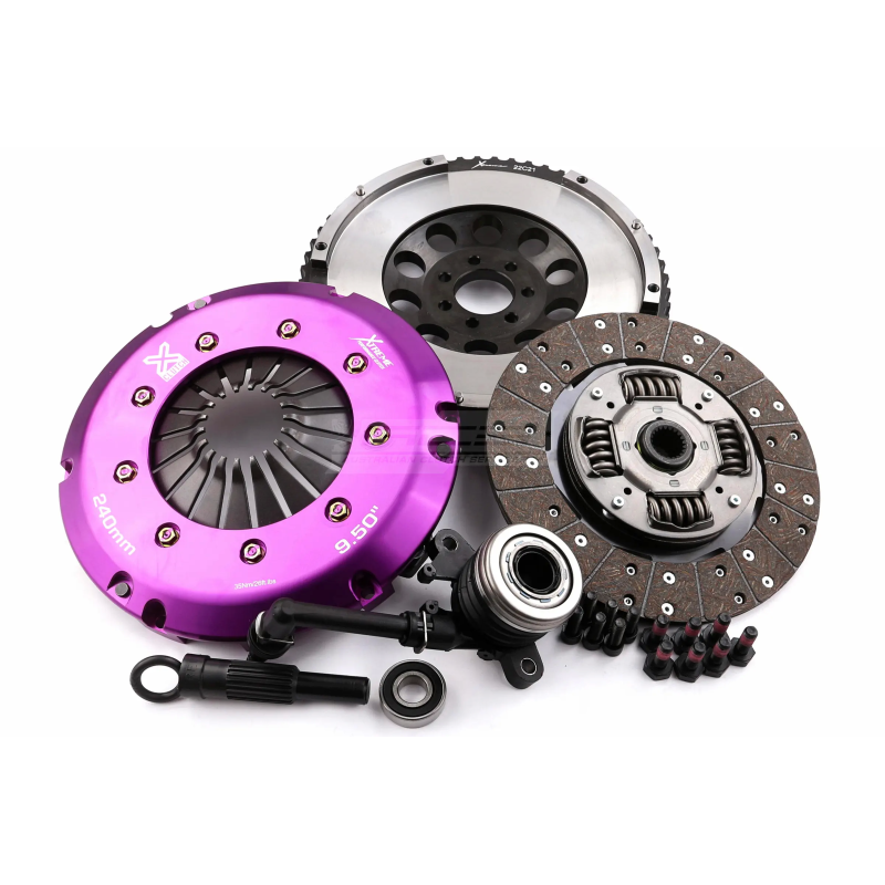 Clutch Kit - Xtreme Performance Heavy Duty Organic Incl Flywheel & CSC 600Nm  Conversion kit Dual-mass to solid flywheel