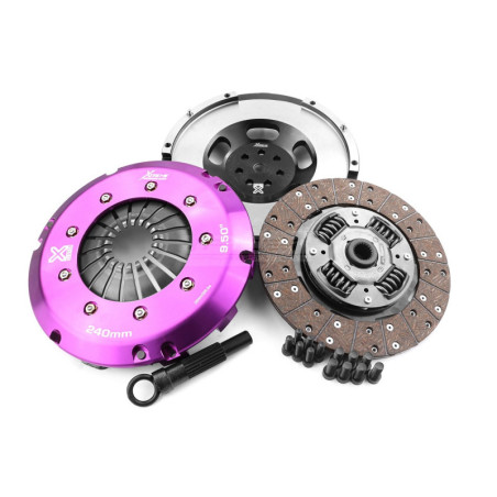 Clutch Kit - Xtreme Performance Heavy Duty Organic Incl Flywheel 600Nm  Conversion kit Dual-mass to solid flywheel