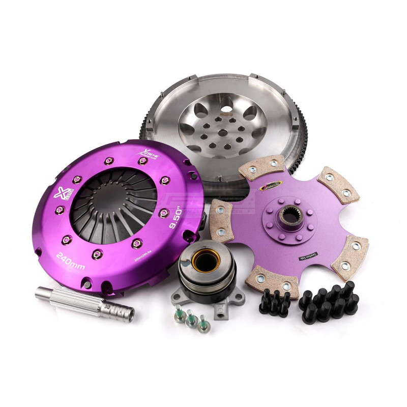Clutch Kit - Xtreme Performance Heavy Duty Rigid Ceramic Incl Flywheel & CSC - CONVERSION TO SOLID FLYWHEEL - 600NM