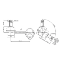 Pajero Fr LH Sway Bar Link