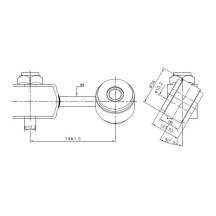 Hiace Fr RH Sway Bar Link