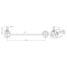 Hyundai Kia Fr LH Sway Bar Link