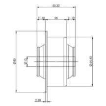 MQB FLCA Rear Bush Suits Alloy Subframe (80 duro/ShA)