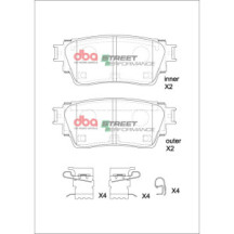 Brake Pads Street Performance | Rear Axle