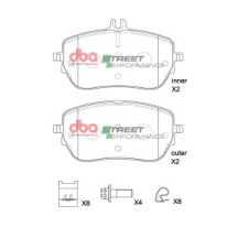 Brake Pads Street Performance | Front Axle